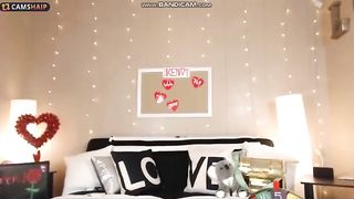 aubrilee, Charming babe fucks herself