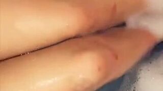 Stacey Carla bath tub camshaip teasing snapchat show