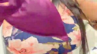 Brilliantly Divine teasing her extremely curvy body and fucking herself with a purple toy showcam cams porn cams sex 1