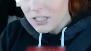 Chrissy Leblanc flashing in car snapchat premium cams porn cams sex