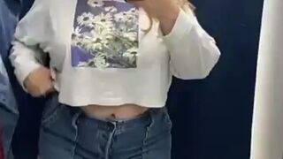 Lee Anne big boobs tease in fitting room snapchat premium 2020/09/26 cams porn cams sex 1