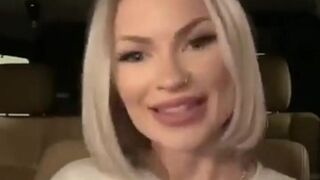 Layna Boo riding dildo in car snapchat premium cams porn cams sex