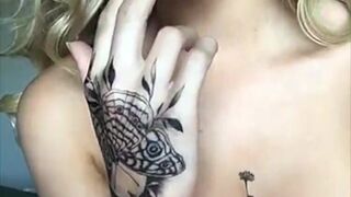 Heidi Grey red dress pussy fingering & dildo masturbation snapchat premium 2018/07/26 porn cams sex