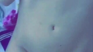Sabrina Nichole naked teasing on bed snapchat premium porn cams sex