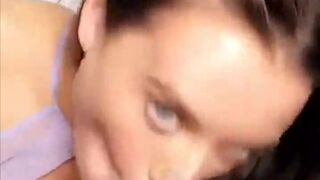 Lana Rhoades blowjob POV & booty tease snapchat premium porn cams sex