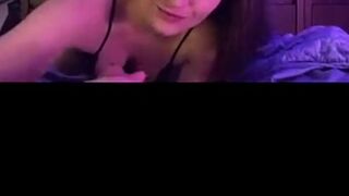 Dani Daniels sucking his dick POV snapchat premium porn cams sex