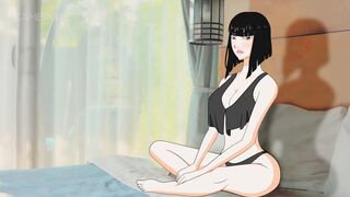 Hentai babe Akari showing off her assets