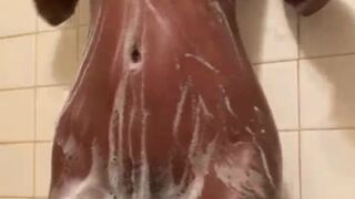 Sexmeat washing her body in the shower showcam for show porn cams sex
