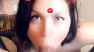 Karmen Karma POV blowjob cum in mouth snapchat premium 2020/03/14 porn cams sex
