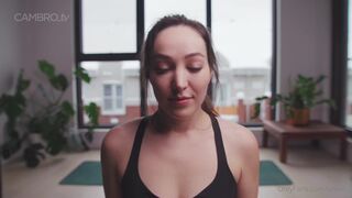 Orenda ASMR showcam for show - Hot yoga instructor roleplay