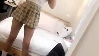 Kittyxkum sexy mini skirt tease snapchat premium porn cams sex