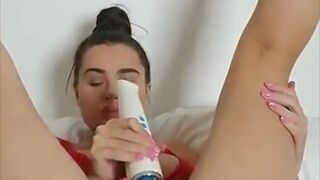 Lana Rhoades red bikini dildo orgasm snapchat premium porn cams sex