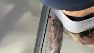 Viking Barbie I started touching my pussy on the airplane but the guy next to me noticed so I went to the bathroom snapchat premium 2020/10/09 porn