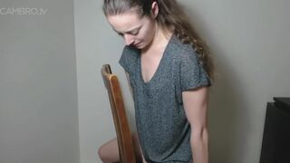 Nadia Fox dildo chair riding