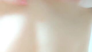 Vanilla Girl M - Chinese busty girl shower dildo