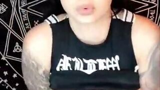 Cassie Curses sexy miniskirt quick pussy play teasing snapchat show