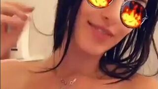 Alexa Pear shower naked teasing snapchat show