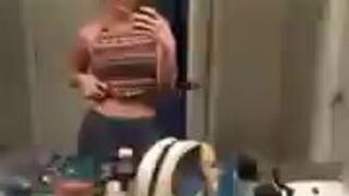 Karla Kush undresses in front of the mirror premium show cam snapchat & manyvids porn cams sex