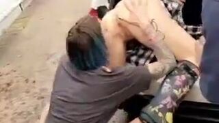 Hayley B strapon fucked