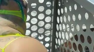 TheBellaUmbrellas-Balcony masturbation