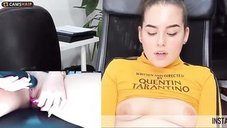 spanishcouple Busty blonde Jaro jerks off her cunt