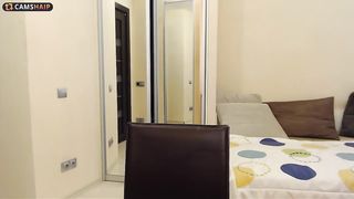 belka22 Solid slut gently squeezes pussy