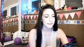 justviolet  college hooker masturbates her wet hole