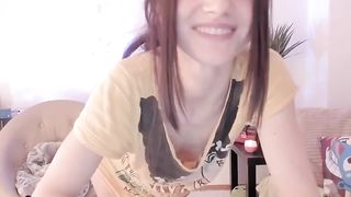 pinkrbelle Gorgeous model strips and pulls pussy