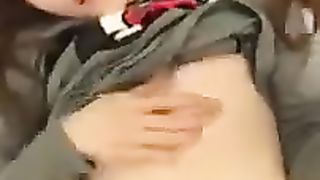 JIA LISSA Gorgeous bitch caresses big boobs