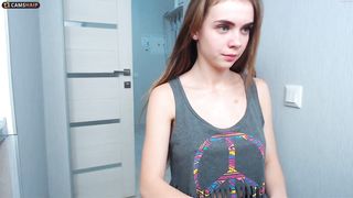 anabel054 Slim blonde beauty poses in underwear